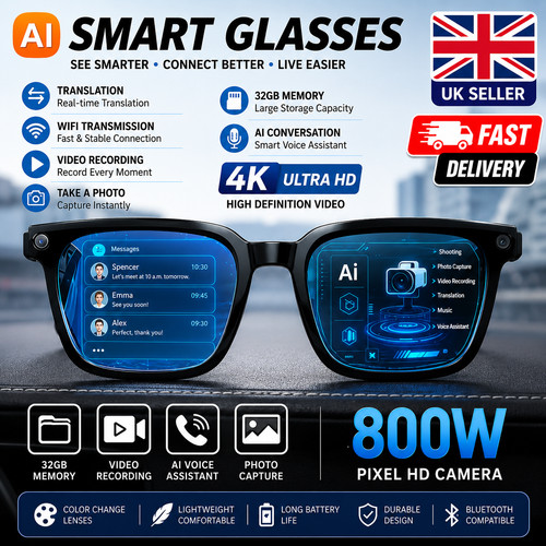 Smart glasses 8mp - smart,